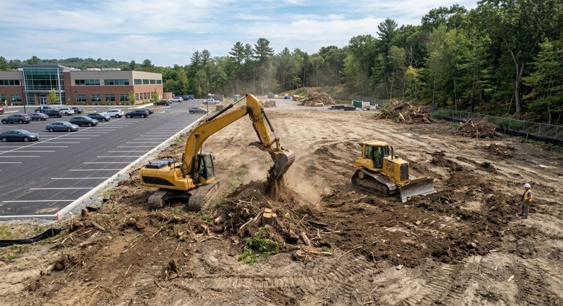 Parking Lot Site Preparation in Houston, TX